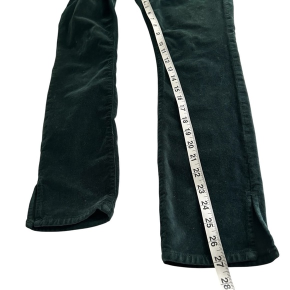 3 X 1 Green Velvet High Rise Straight leg Jeans Sz 25 - Picture 10 of 12